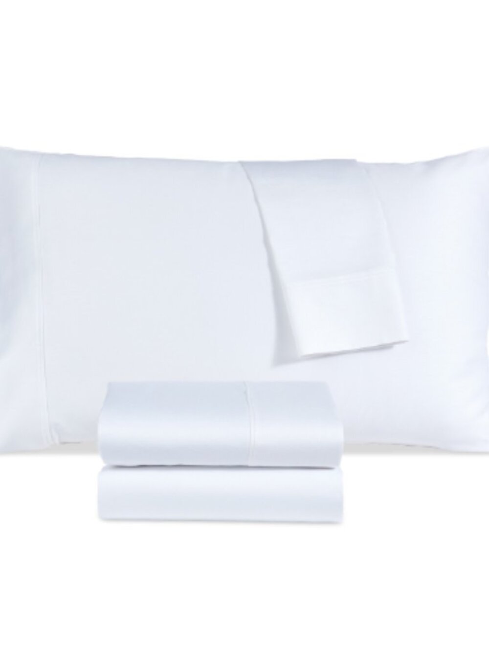 Sunham 800-Thread Count Triblend 4-Pc. Sheet Set, King - White